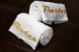 Pastor and Bishop Towel White pandbtowel-White